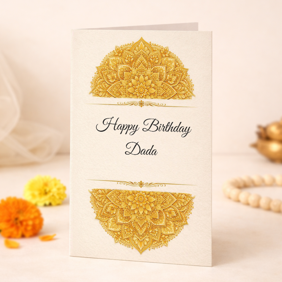 Happy Birthday Dada card - Sona Series