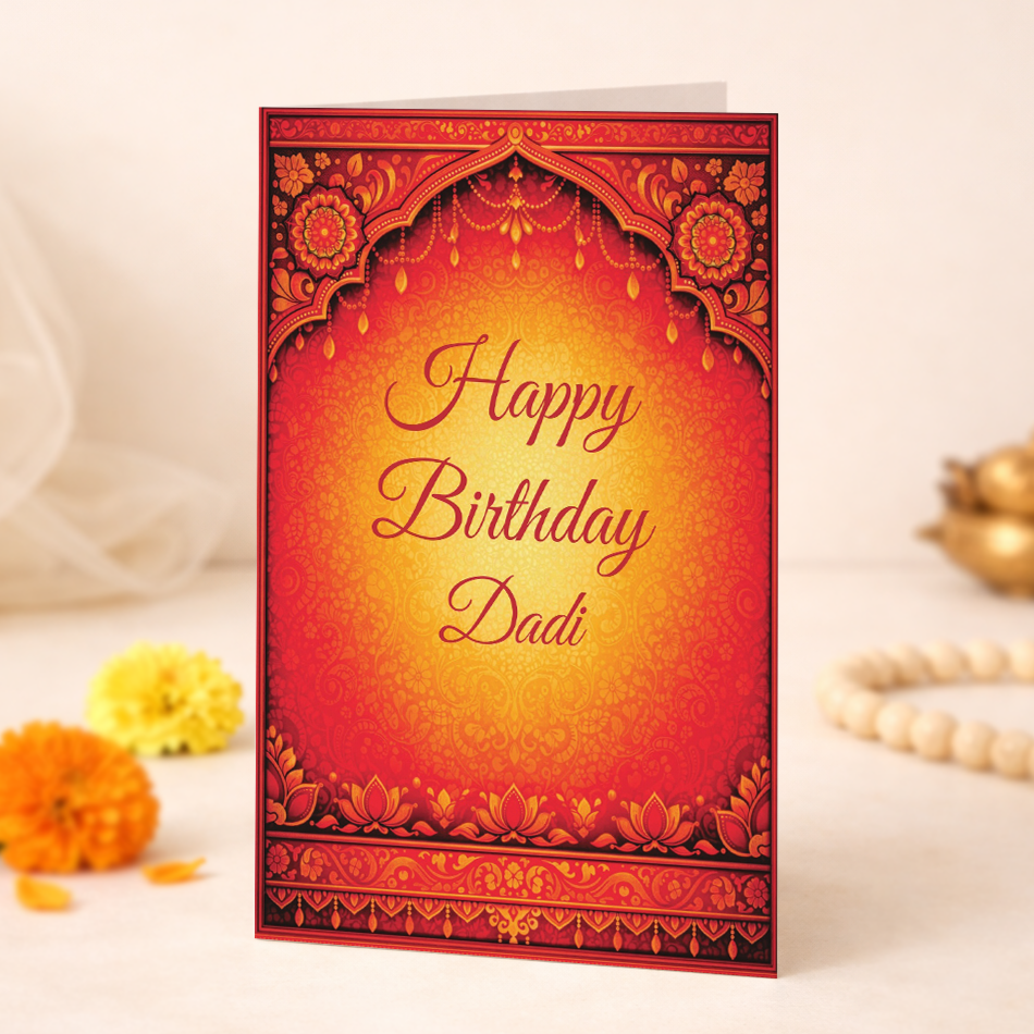 Happy Birthday Dadi card - Surya Series